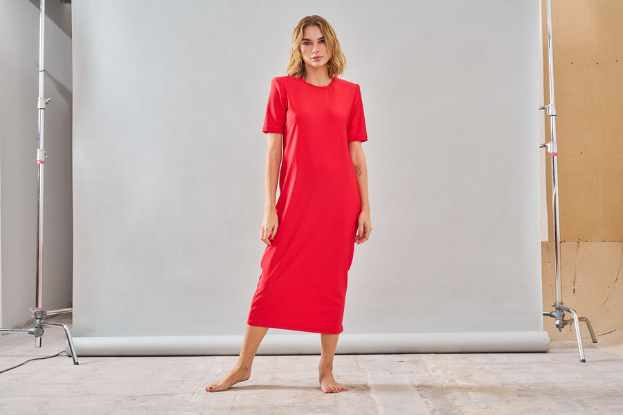 Vestido Fauna Rojo