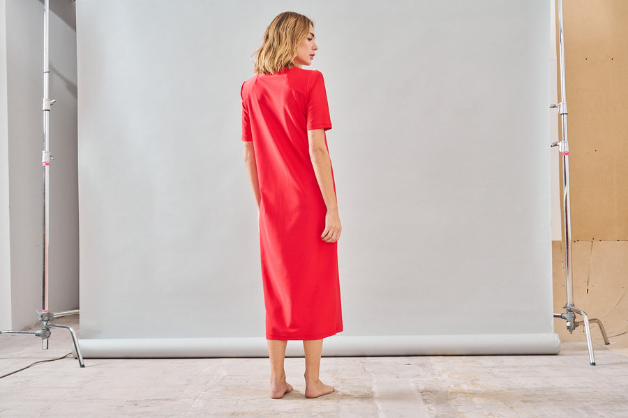 Vestido Fauna Rojo