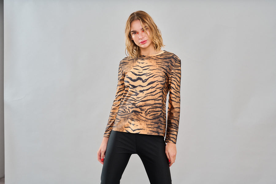 Polera Manga Larga Selva Tigre